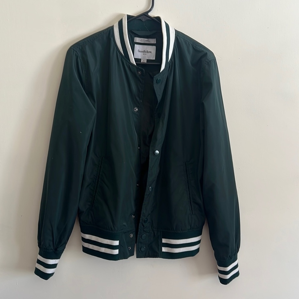 Mens Green Windbreaker